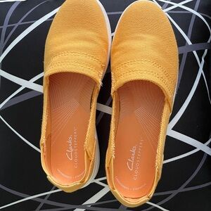 Clarks Women's Cloudsteppers Yellow Slip-On Shoes